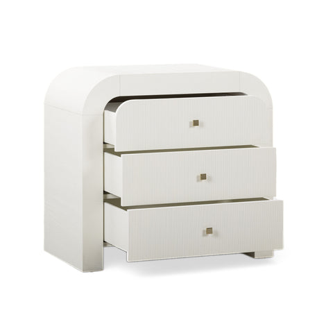 Camille Lucerne 38" Arched 3-Drawer Bedside Chest - image 3
