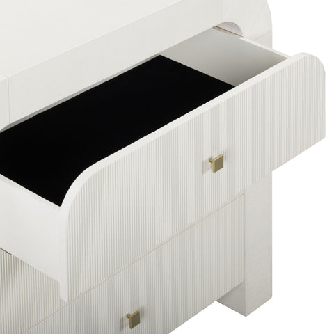 Camille Lucerne 38" Arched 3-Drawer Bedside Chest - image 4