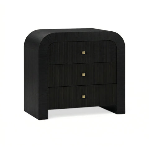 Camille Lucerne 38" Arched 3-Drawer Bedside Chest - image 2