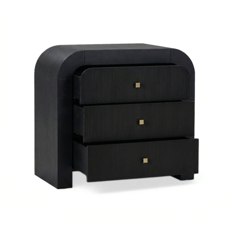 Camille Lucerne 38" Arched 3-Drawer Bedside Chest - image 3