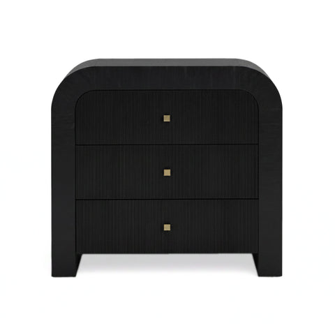 Camille Lucerne 38" Arched 3-Drawer Bedside Chest - image 1