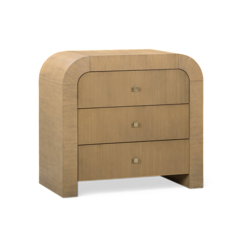 Camille Lucerne 38" Arched 3-Drawer Bedside Chest - image 2