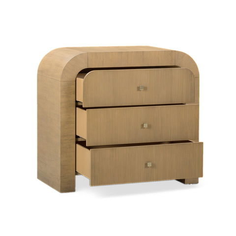 Camille Lucerne 38" Arched 3-Drawer Bedside Chest - image 3