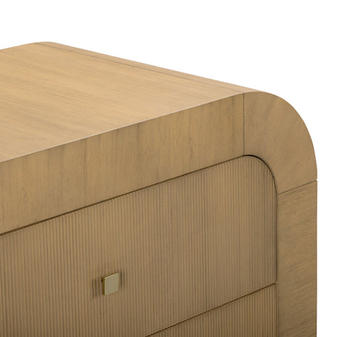 Camille Lucerne 38" Arched 3-Drawer Bedside Chest - image 6