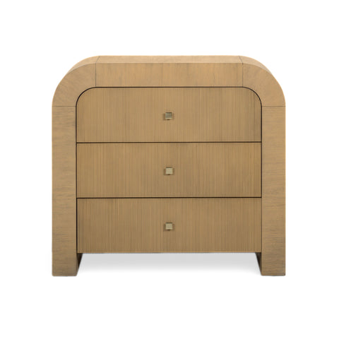 Camille Lucerne 38" Arched 3-Drawer Bedside Chest - image 1