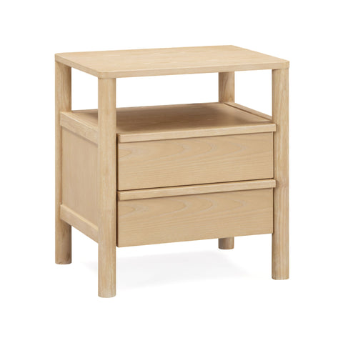 Delphine Versailles 22" Ash 2-Drawer Nightstand - image 2