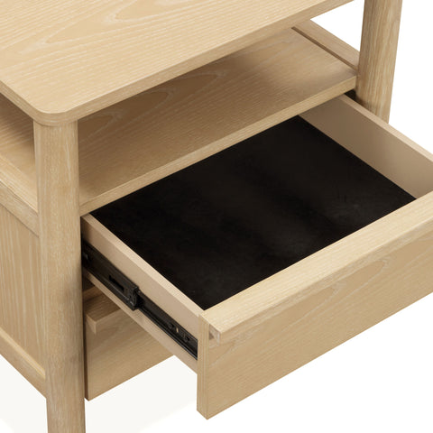Delphine Versailles 22" Ash 2-Drawer Nightstand - image 4
