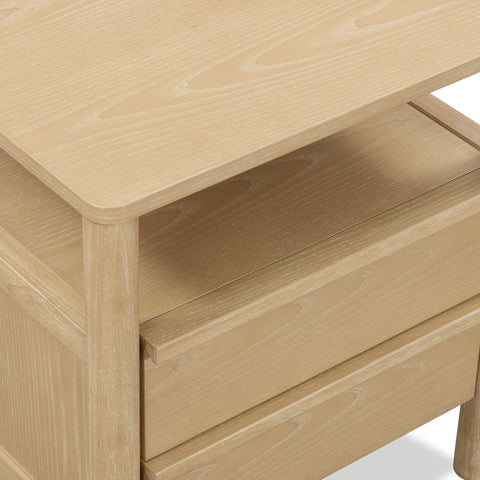 Delphine Versailles 22" Ash 2-Drawer Nightstand - image 5