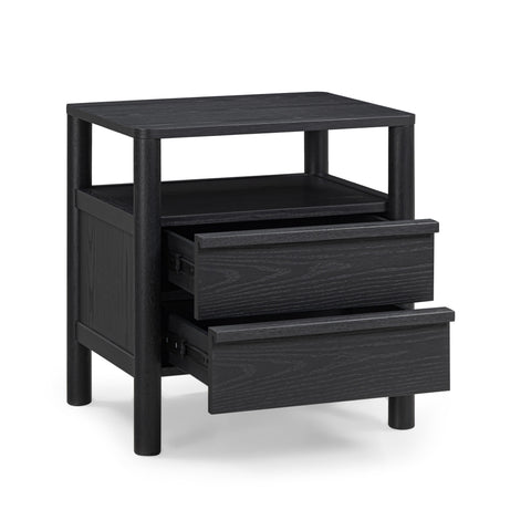 Delphine Versailles 22" Ash 2-Drawer Nightstand - image 3