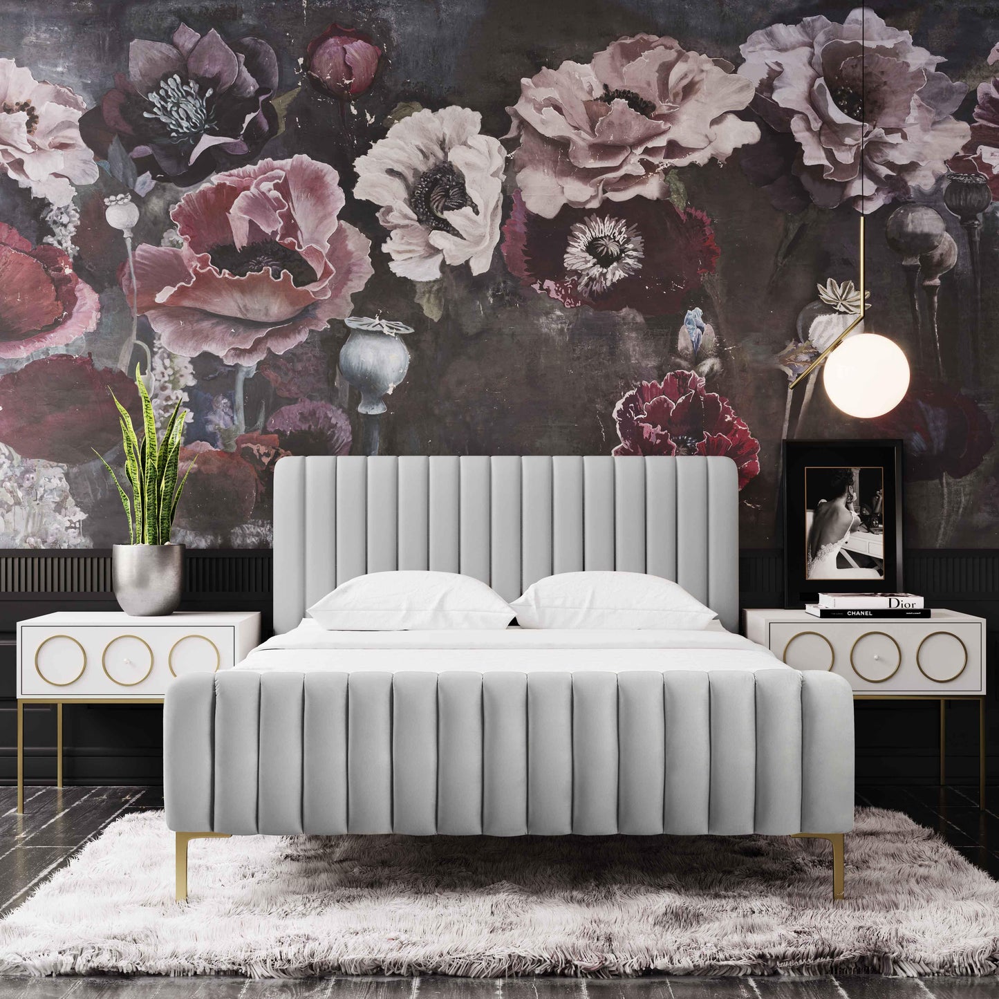 tarri grey bed in king