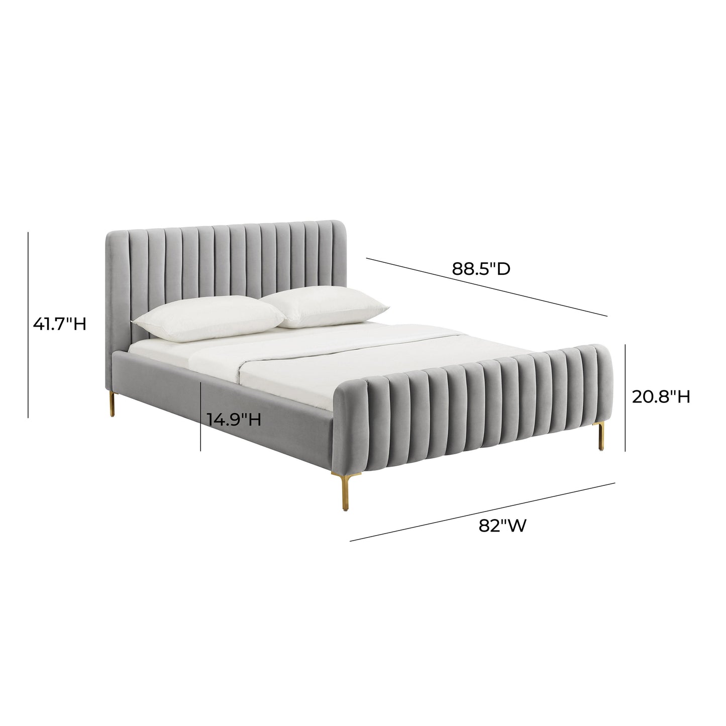 tarri grey bed in king