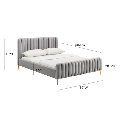 Tarri Grey Bed in King