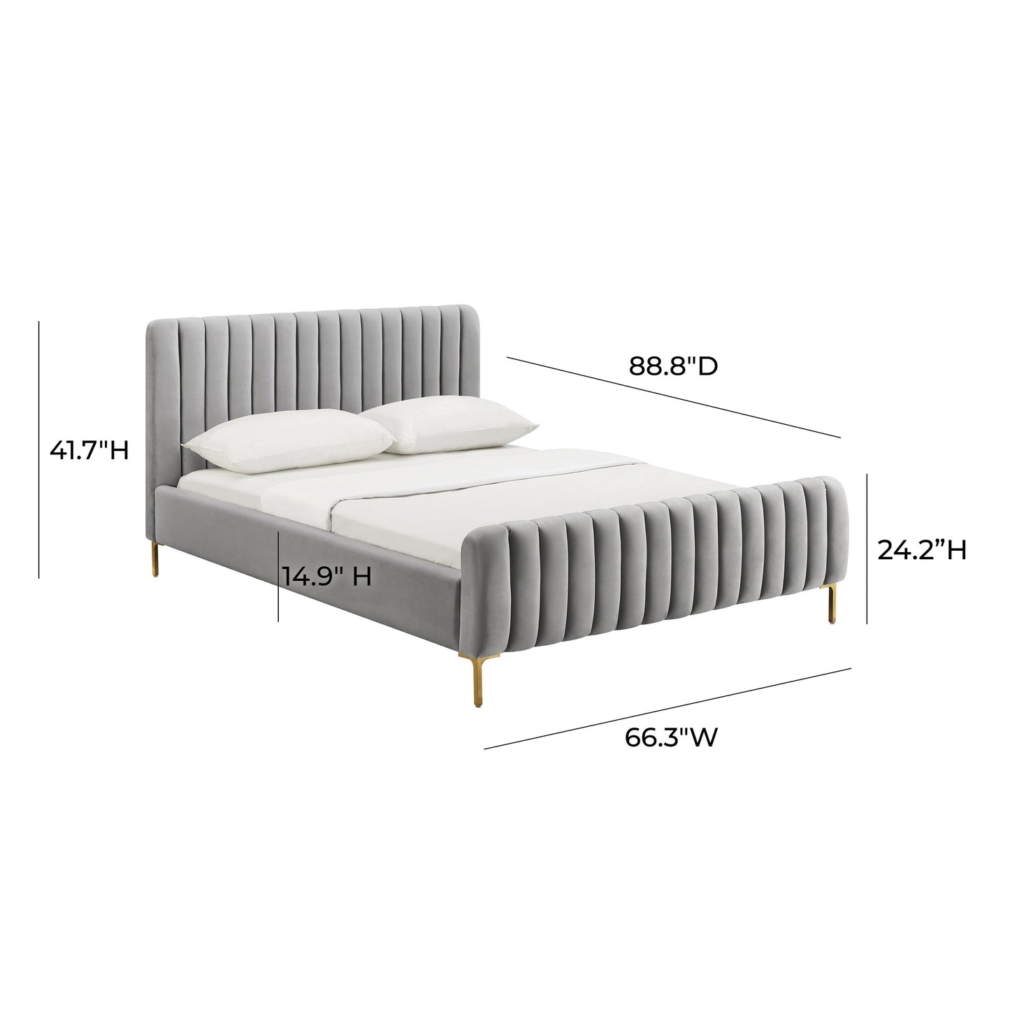 tarri grey bed in queen