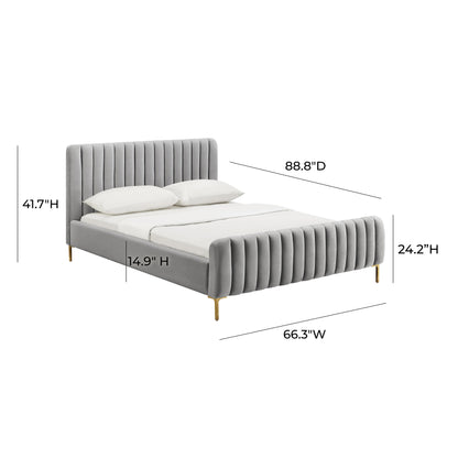 Tarri Grey Bed in Queen