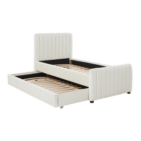 Elodie Bellamy Performance Velvet Trundle Bed in Twin - image 6