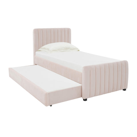 Elodie Bellamy Performance Velvet Trundle Bed in Twin - image 1