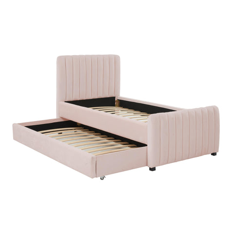 Elodie Bellamy Performance Velvet Trundle Bed in Twin - image 6