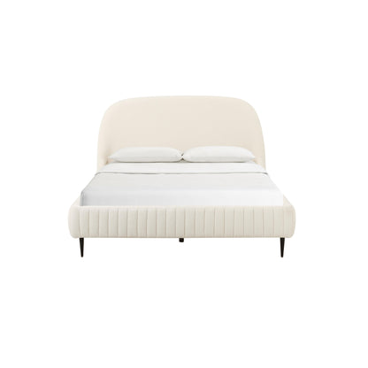 Bianca Cream Boucle Bed in King