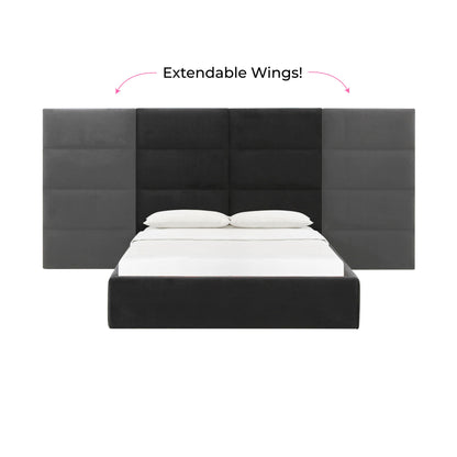 Archie Black Velvet King Wings (Set of 2)