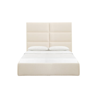 Archie Cream Boucle Queen Bed