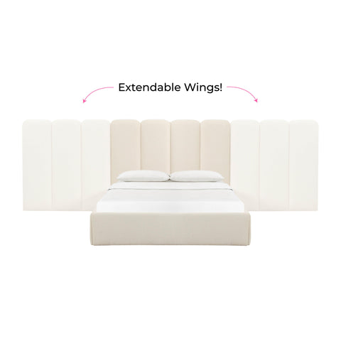 Ruby Cream Boucle King Bed