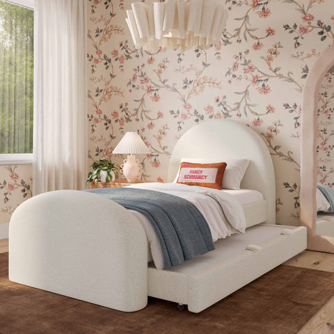 Solene Orleans Cream Performance Boucle Twin Trundle Bed - image 2