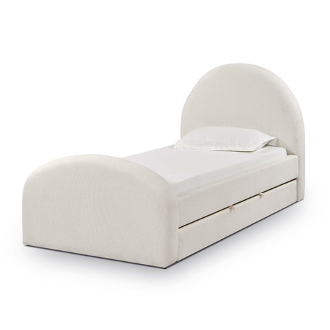 Solene Orleans Cream Performance Boucle Twin Trundle Bed - image 4