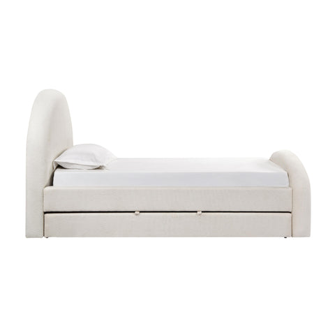Solene Orleans Cream Performance Boucle Twin Trundle Bed - image 6