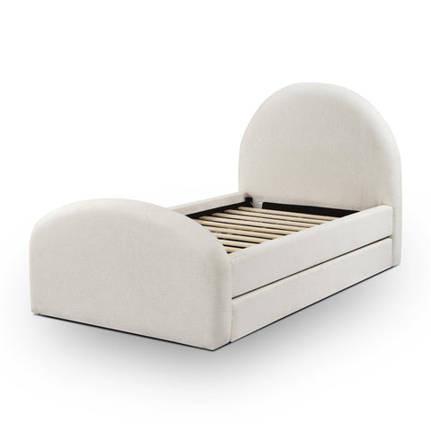 Solene Orleans Cream Performance Boucle Twin Trundle Bed - image 8
