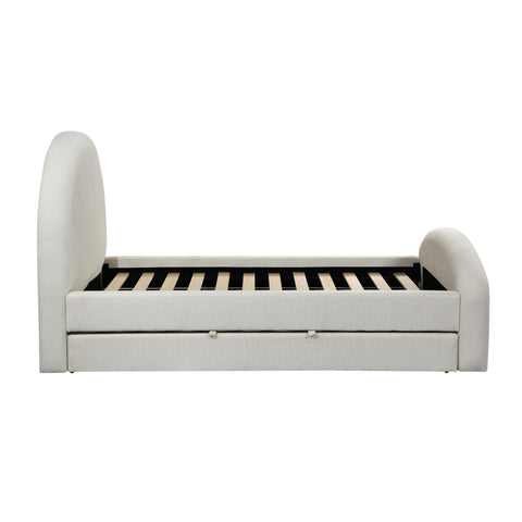 Solene Orleans Cream Performance Boucle Twin Trundle Bed - image 10