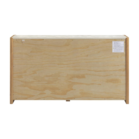 Aurelia Ravenna 56" Natural Oak 6-Drawer Dresser - image 5