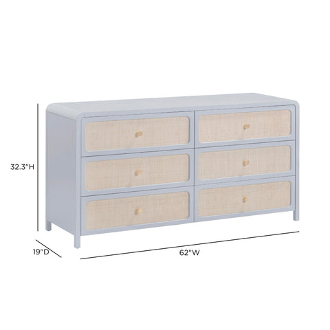 Noemie Ravenna 62" Rattan 6 Drawer Dresser - image 10