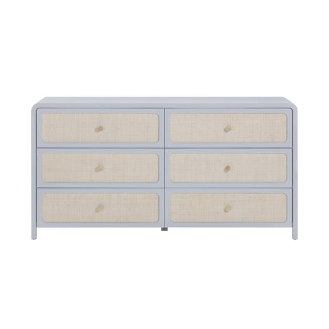 Noemie Ravenna 62" Rattan 6 Drawer Dresser - image 3