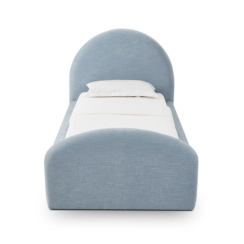Solene Orleans Chambray Blue Performance Chenille Twin Bed - image 3