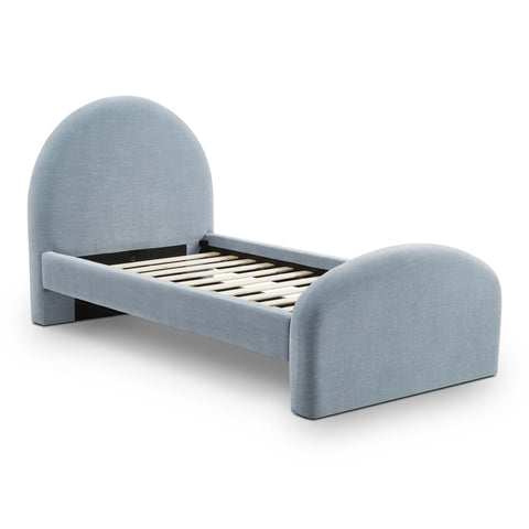 Solene Orleans Chambray Blue Performance Chenille Twin Bed - image 4