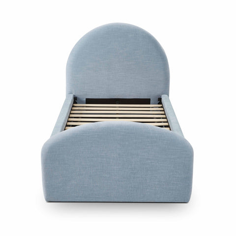 Solene Orleans Chambray Blue Performance Chenille Twin Bed - image 5