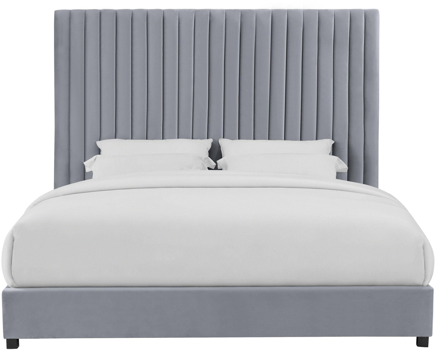 julia grey bed in king