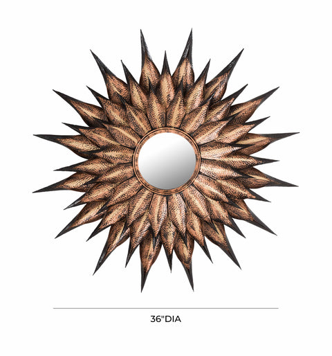 Rounded Antique Wall Mirror