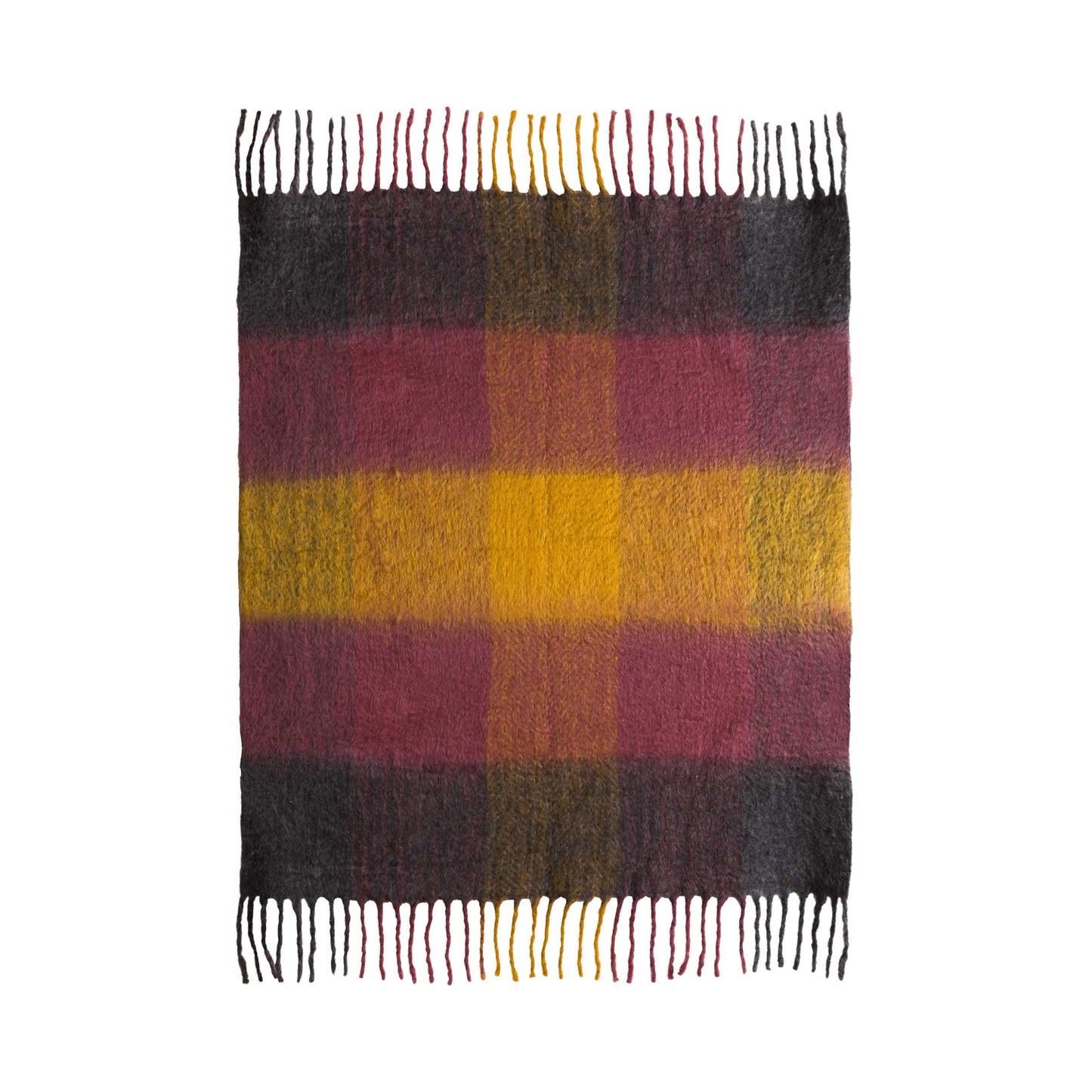 platform wool colored throw