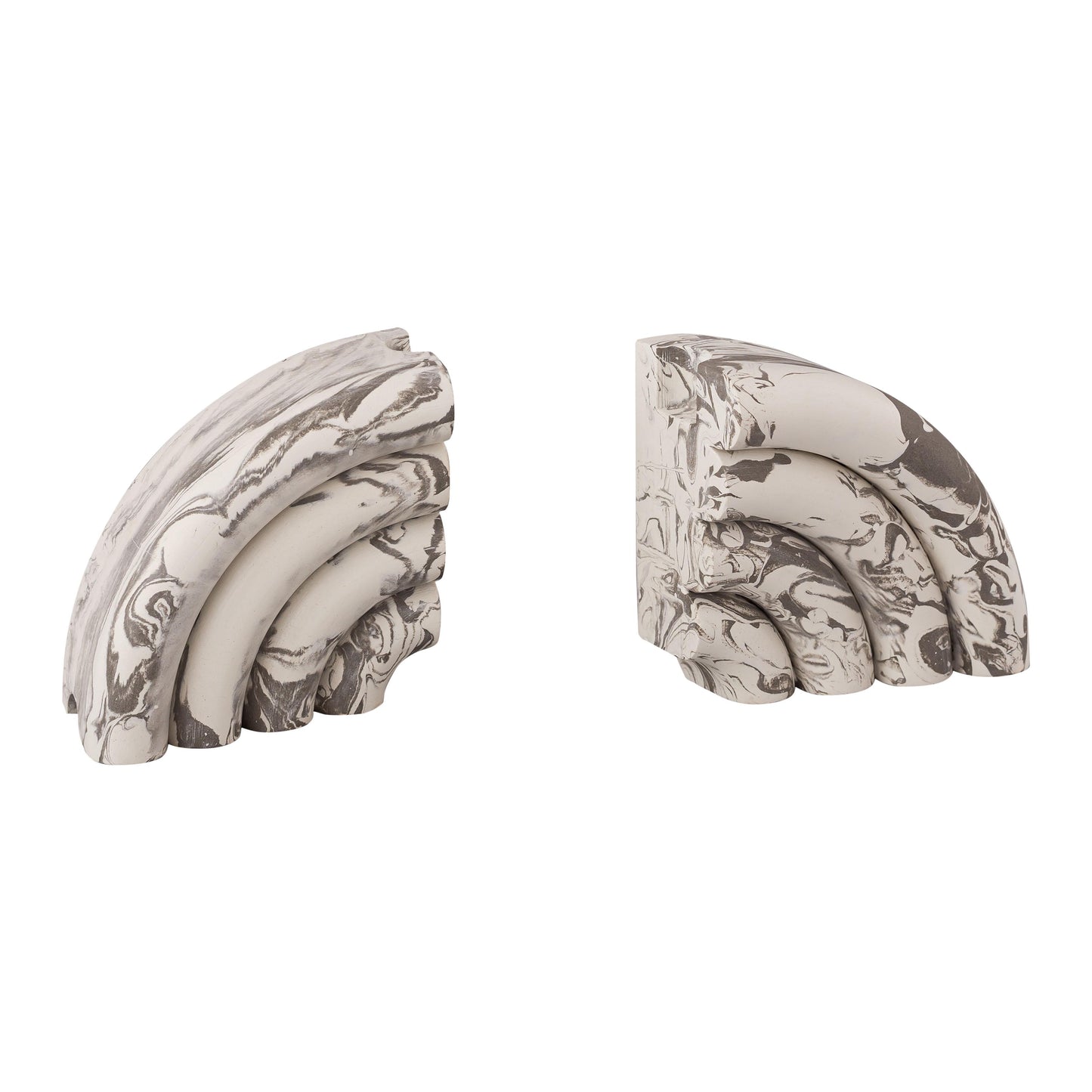 bella marble bookends - set of 2