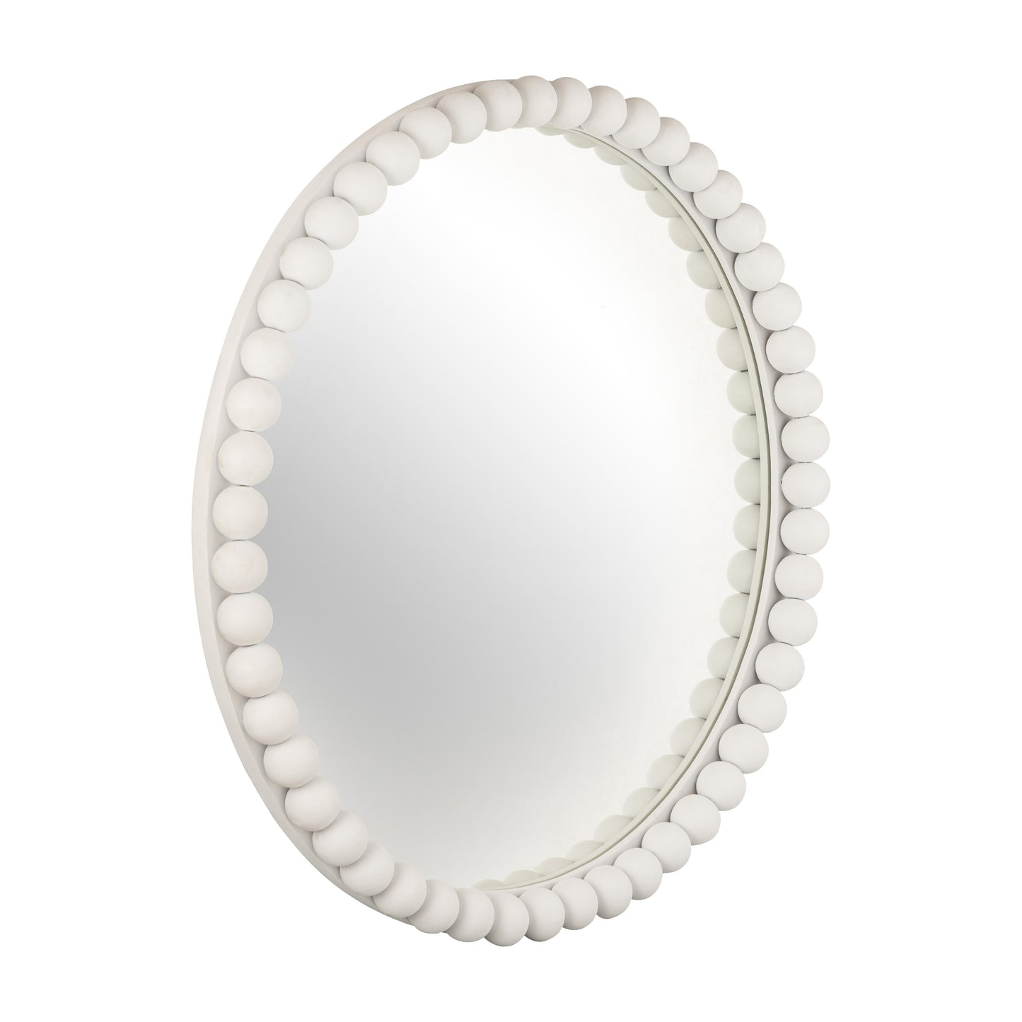 delta white wooden mirror