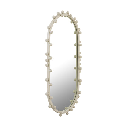 Trident Ivory Large Oval Wall Mirror