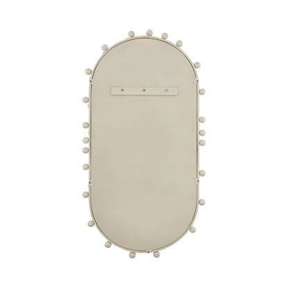 Trident Ivory Large Oval Wall Mirror