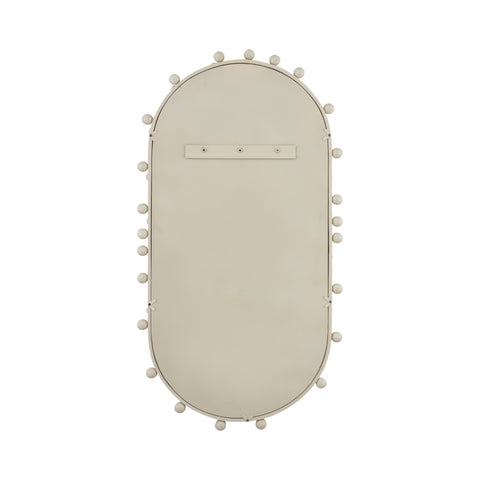 Trident Ivory Large Oval Wall Mirror