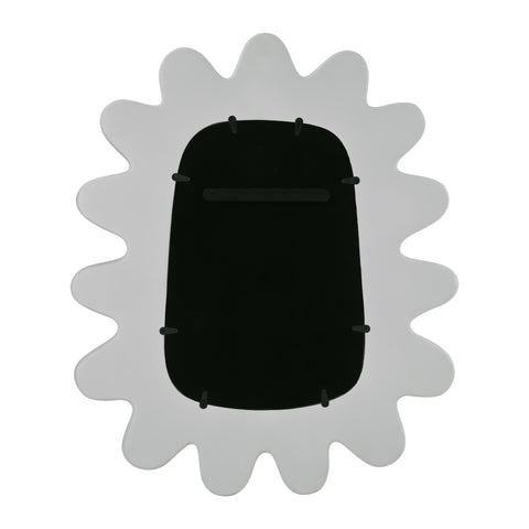 Spindle Mirror in White