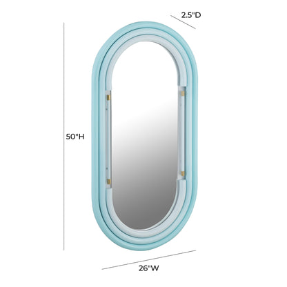 Samara Wall Mirror in Blue