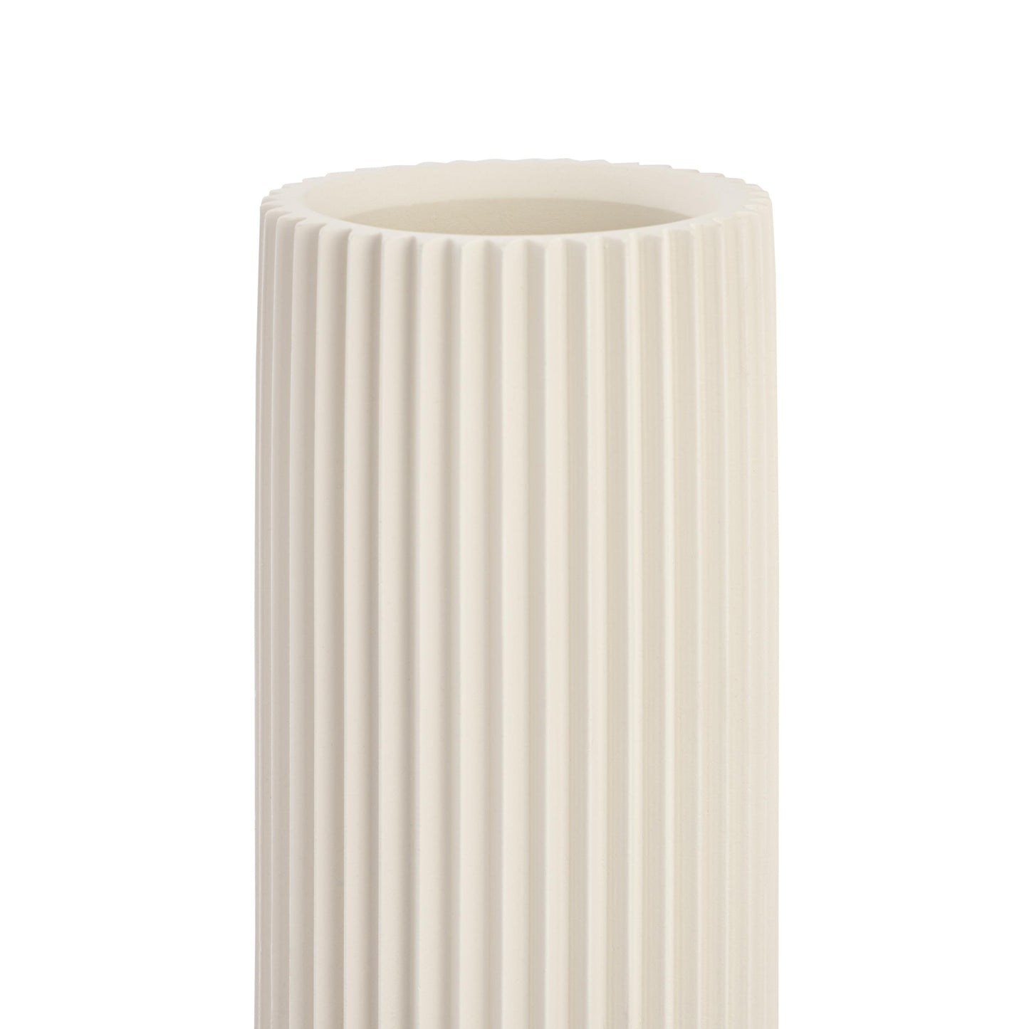 lips white concrete table vase