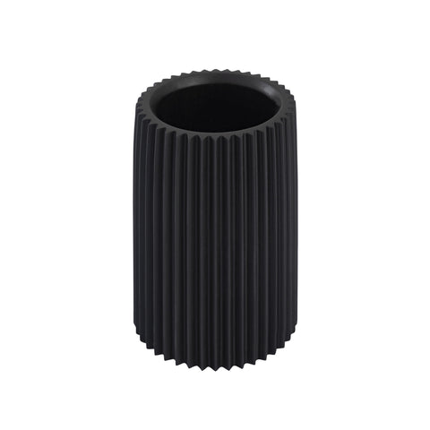 Lips Black Concrete Table Vase