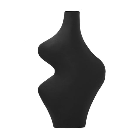 Leonie Valois Black Steel Vase - image 3