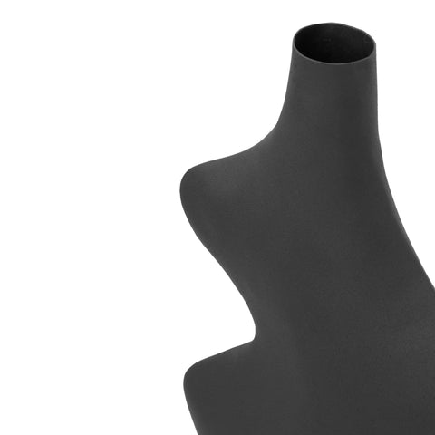 Angela Black Steel Vase